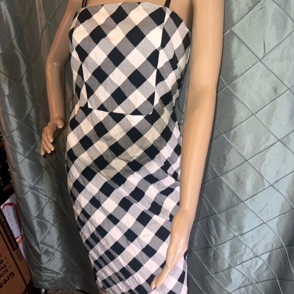 NWT Sz 2 WHITE HOUSE BLACK MARKET GINGHAM SHEATH DRESS, REMOVABLE BELT - Picture 12 of 12